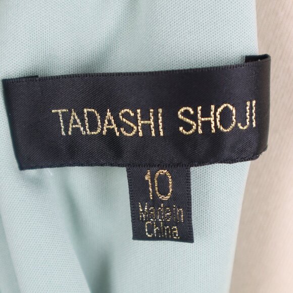 Tadashi Verena Green Sheer Illusion Embroider Floral Birds Lace Bodycon Dress - Picture 9 of 9